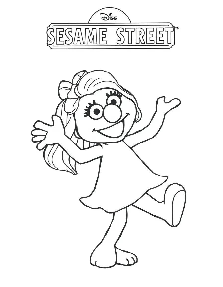 (Sesame Street) Zoe dancing.