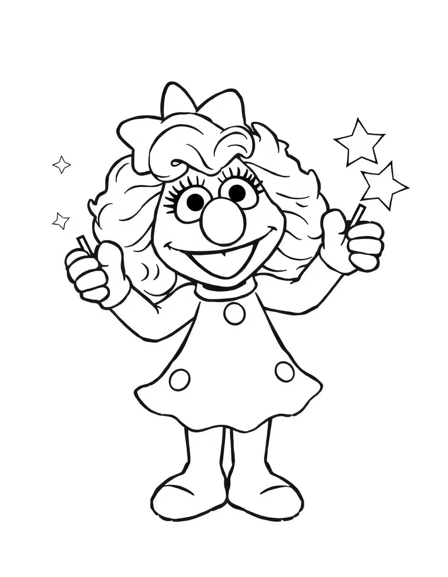 (Sesame Street) Abby Cadabby doing magic.