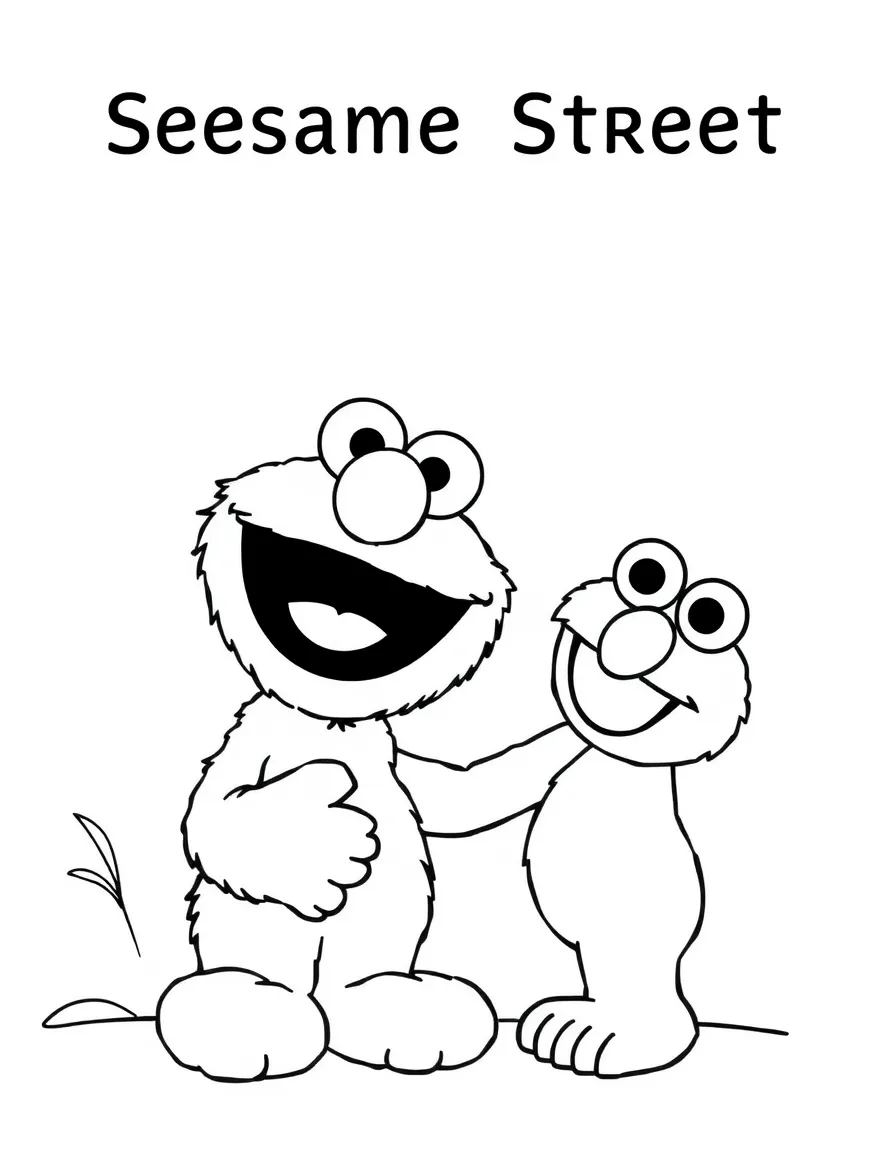 (Sesame Street) Grover helping a friend.