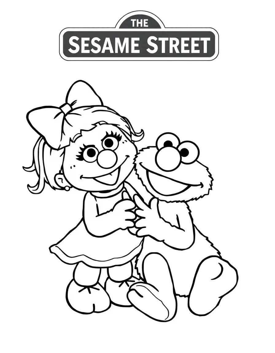 (Sesame Street) Abby Cadabby and Zoe playing.