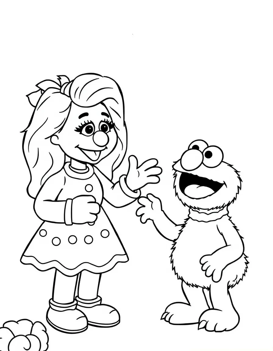(Sesame Street) Prairie Dawn directing a play.
