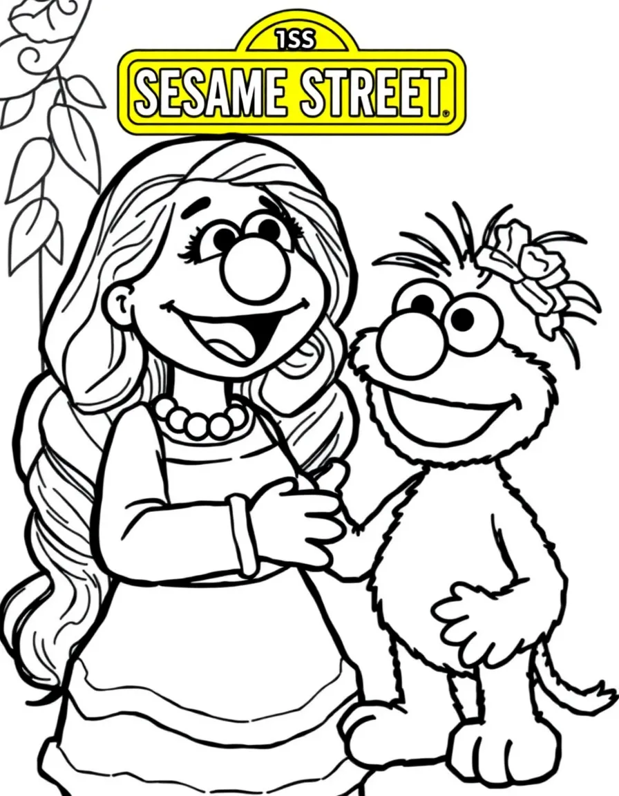 (Sesame Street) Rosita teaching Elmo a new song.