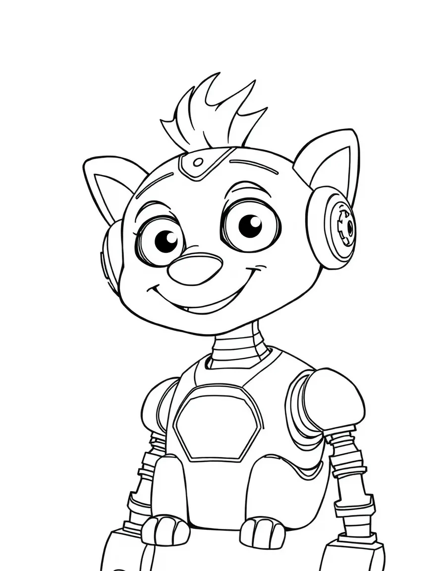 (The Wild Robot, movie) Tawny with a happy expression.
