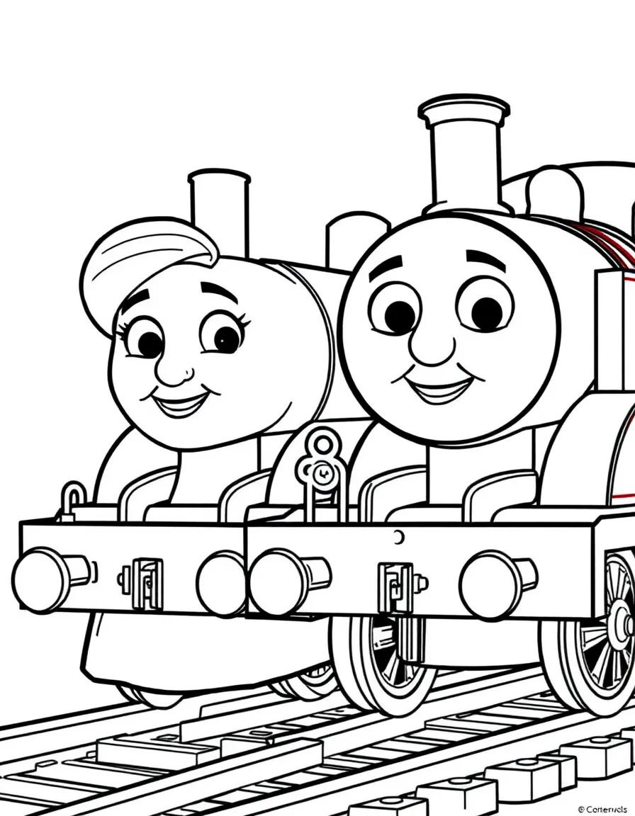 (Thomas & Friends TV show) Annie and Clarabel with Thomas.