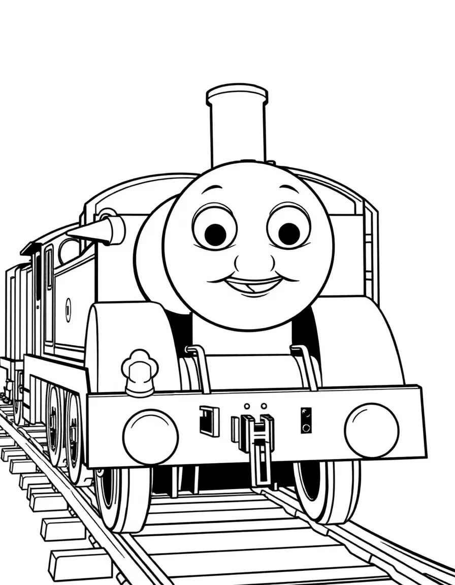 (Thomas & Friends TV show) Duck shunting trucks.