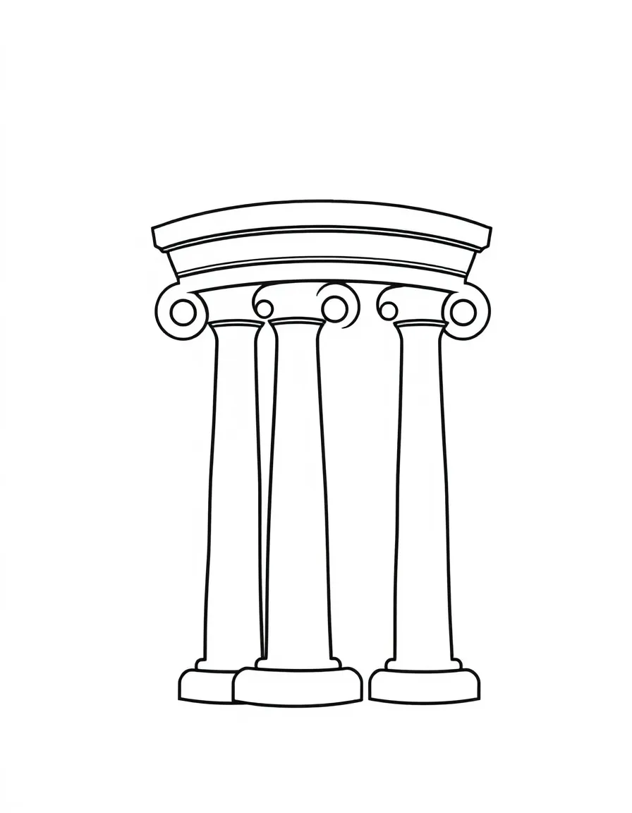 A simple outline of a Roman column.