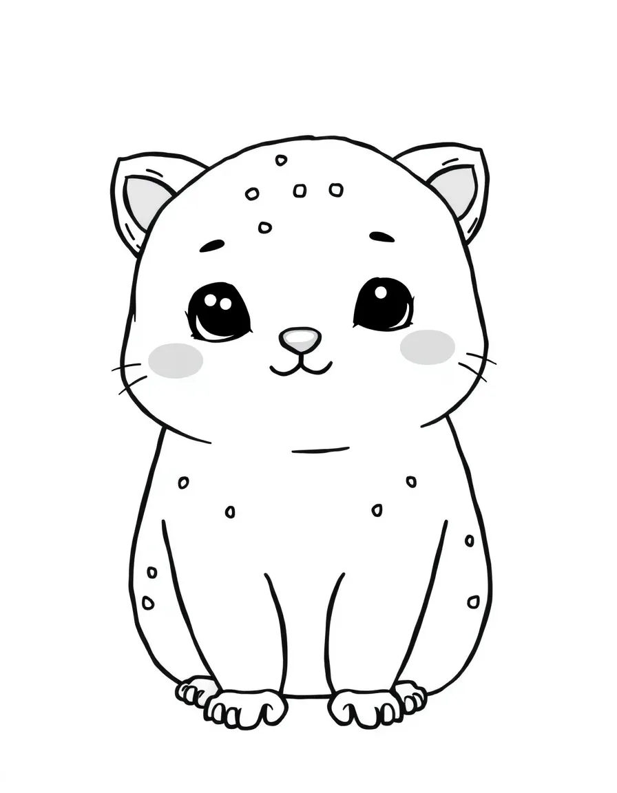 A cute drawing of a blini.