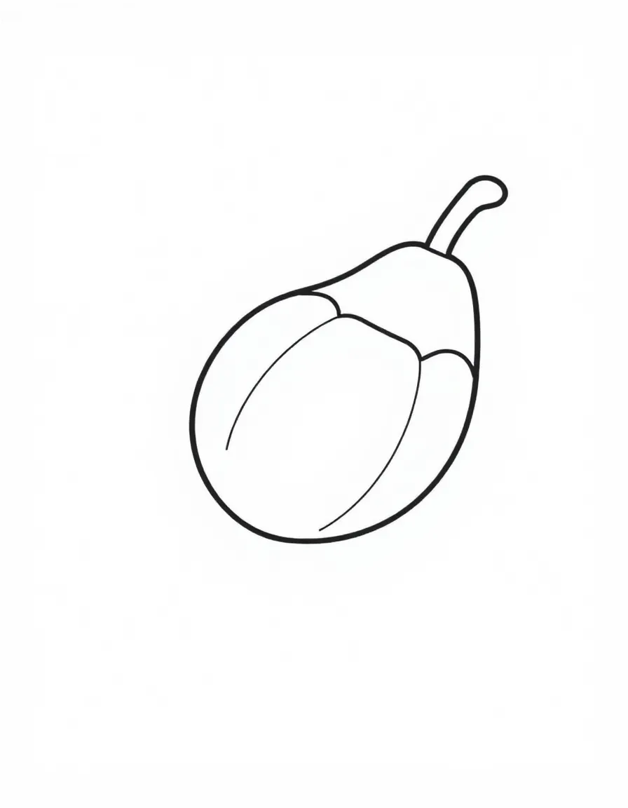A drawing of a simplified maraca.