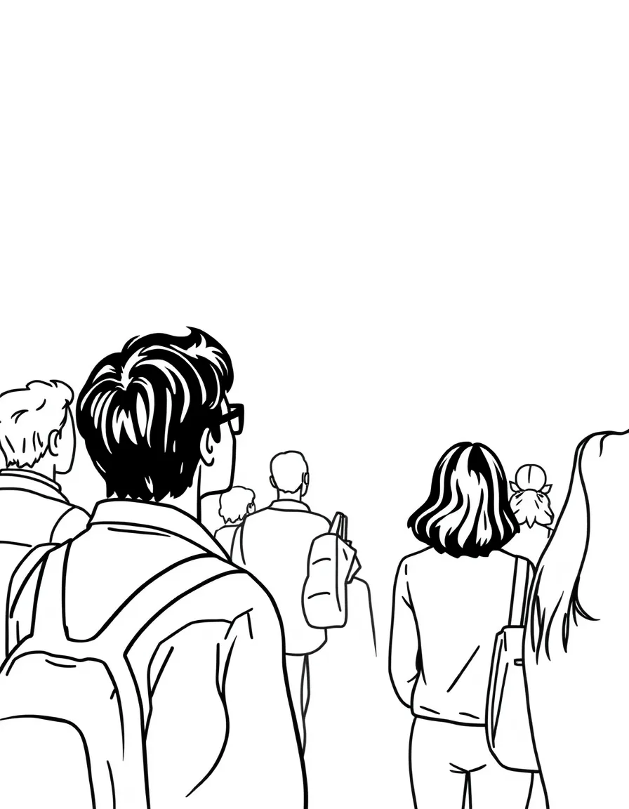 A sociologist observing people.