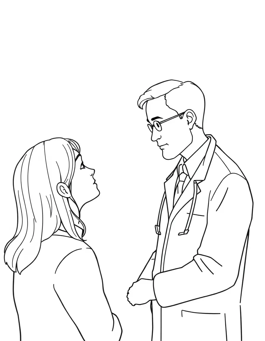 A psychologist listening to someone.