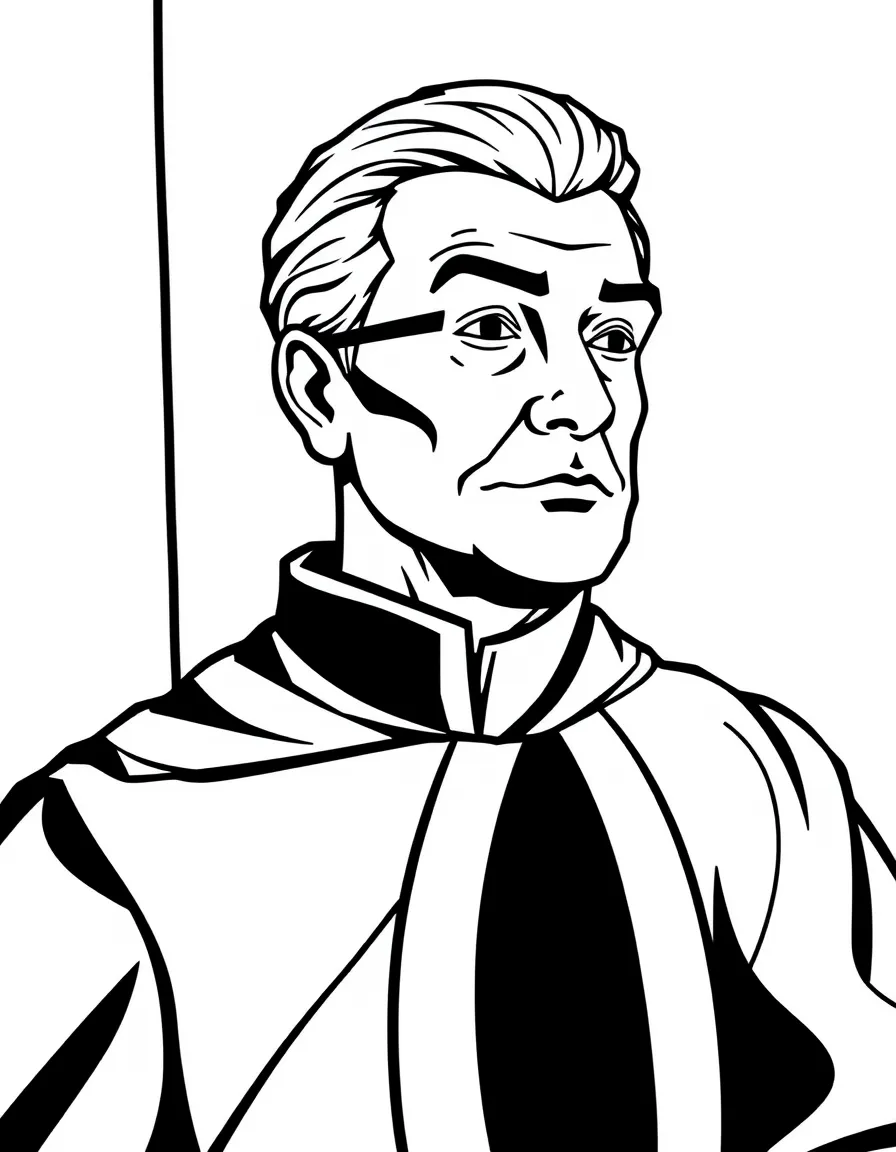 A judge wearing a robe.