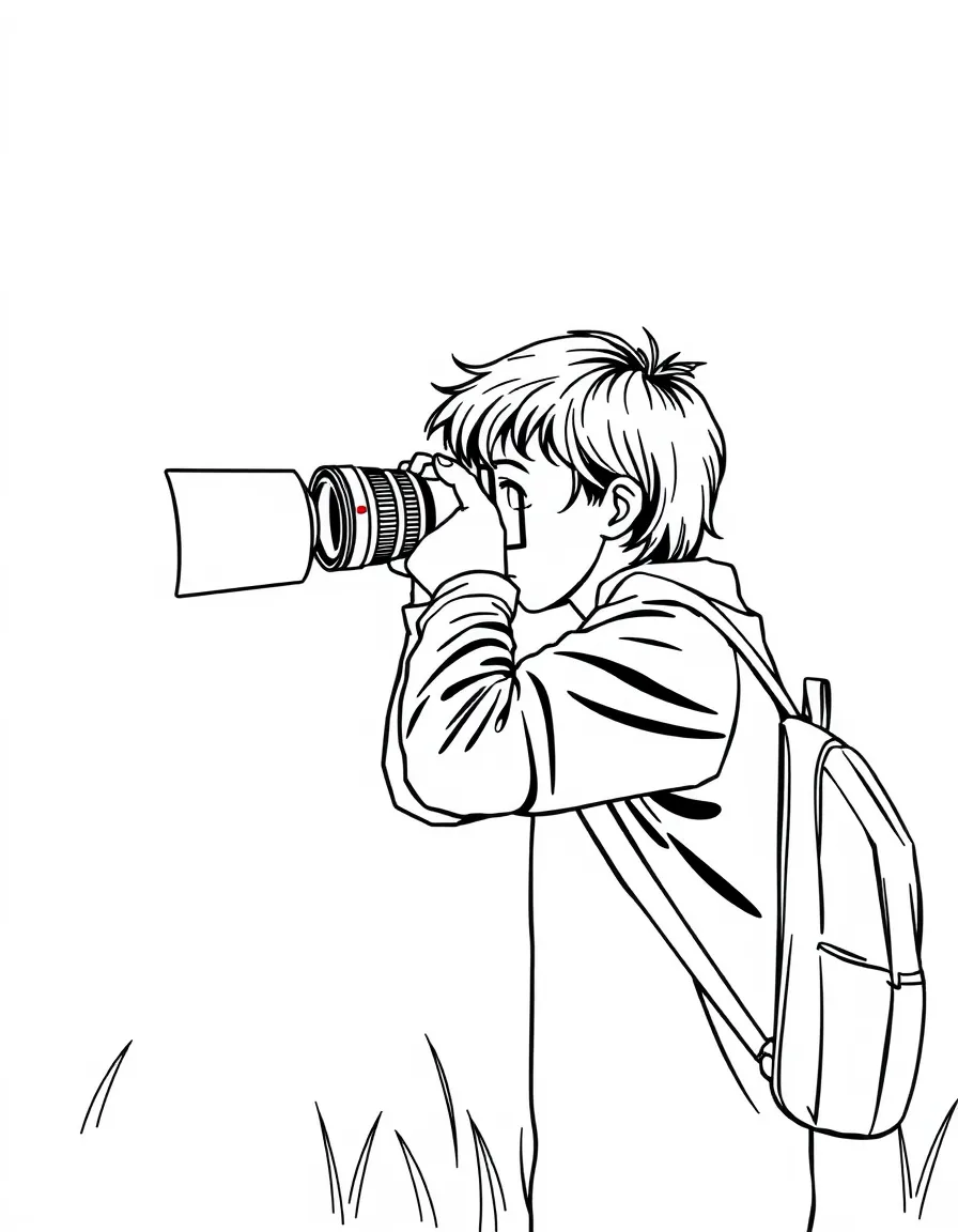 A photographer taking a picture.