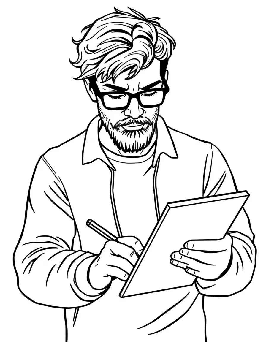 A programmer writing code.