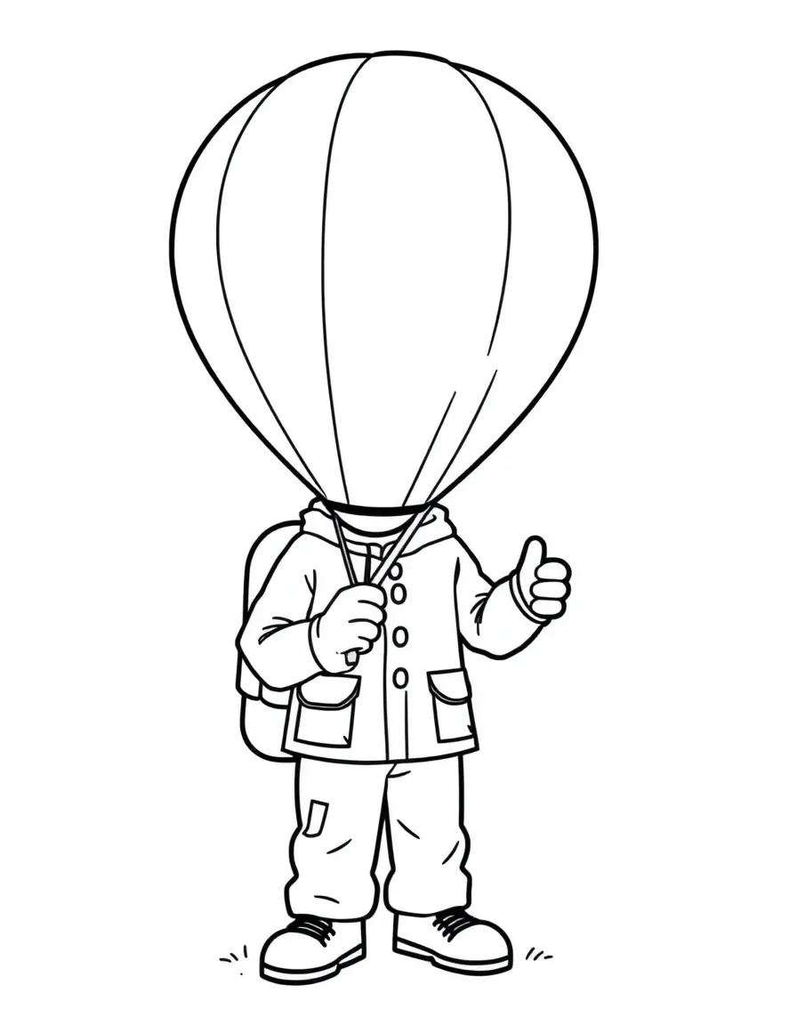 A meteorologist with a weather balloon.