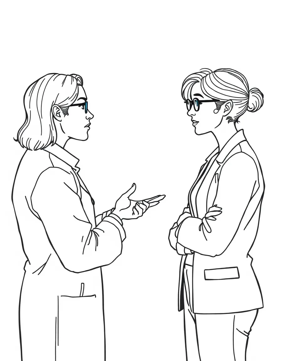 A sociologist interviewing someone.