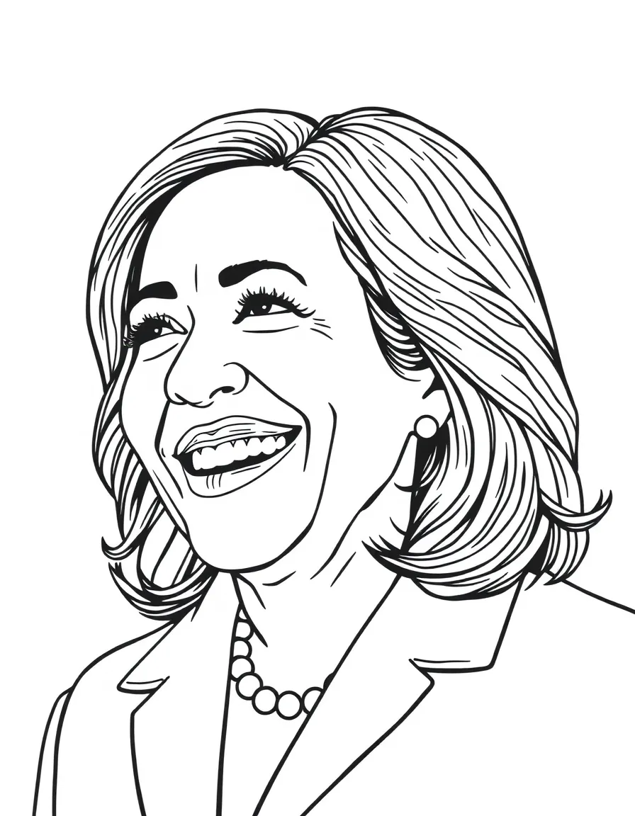 Kamala Harris smiling.