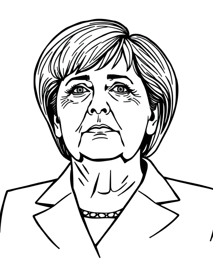 Angela Merkel in a suit.