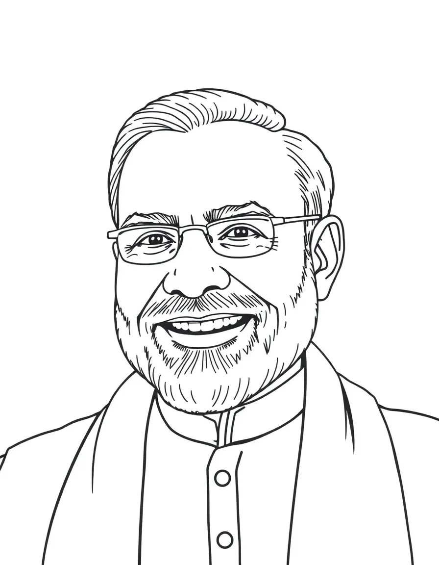 Narendra Modi smiling.