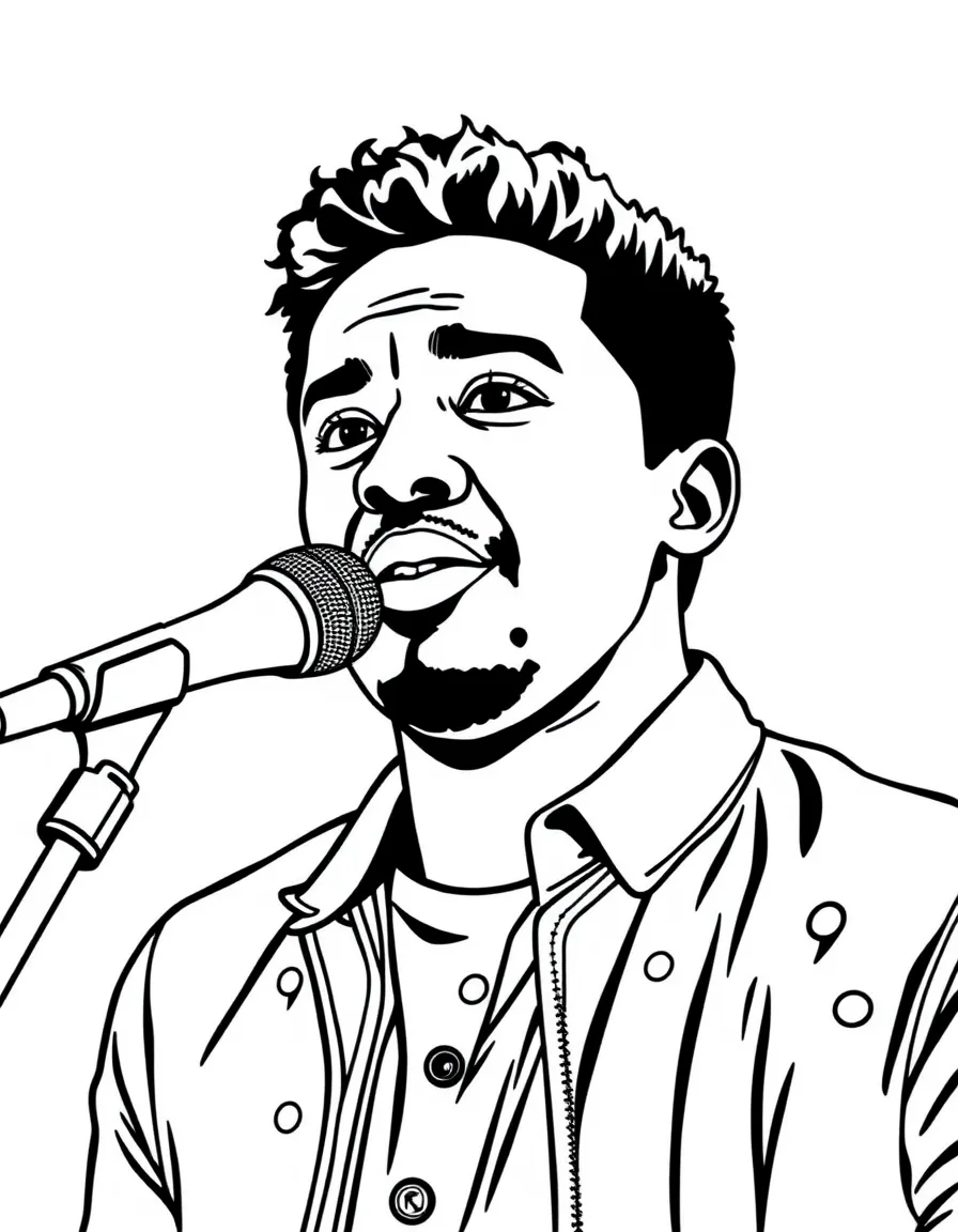Lin-Manuel Miranda with a microphone.