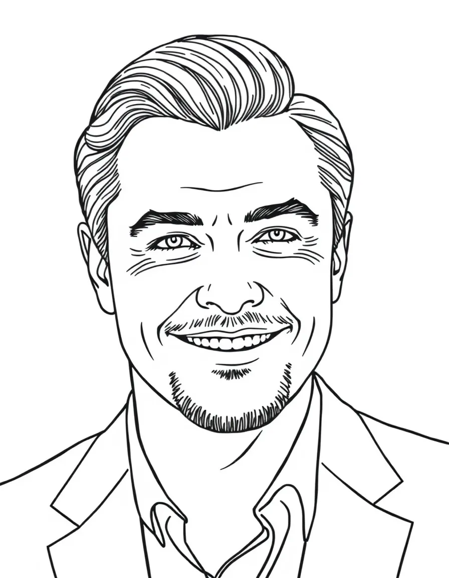 Leonardo DiCaprio smiling.