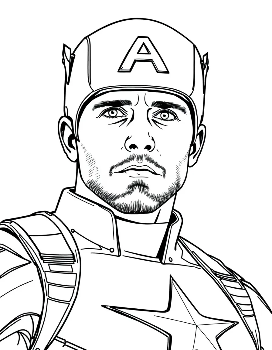 Chris Evans as Captain America.