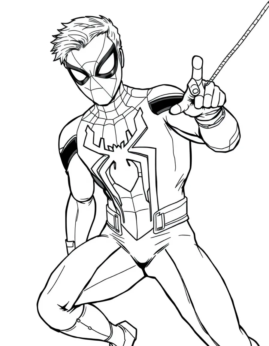 Tom Holland as Spider-Man.