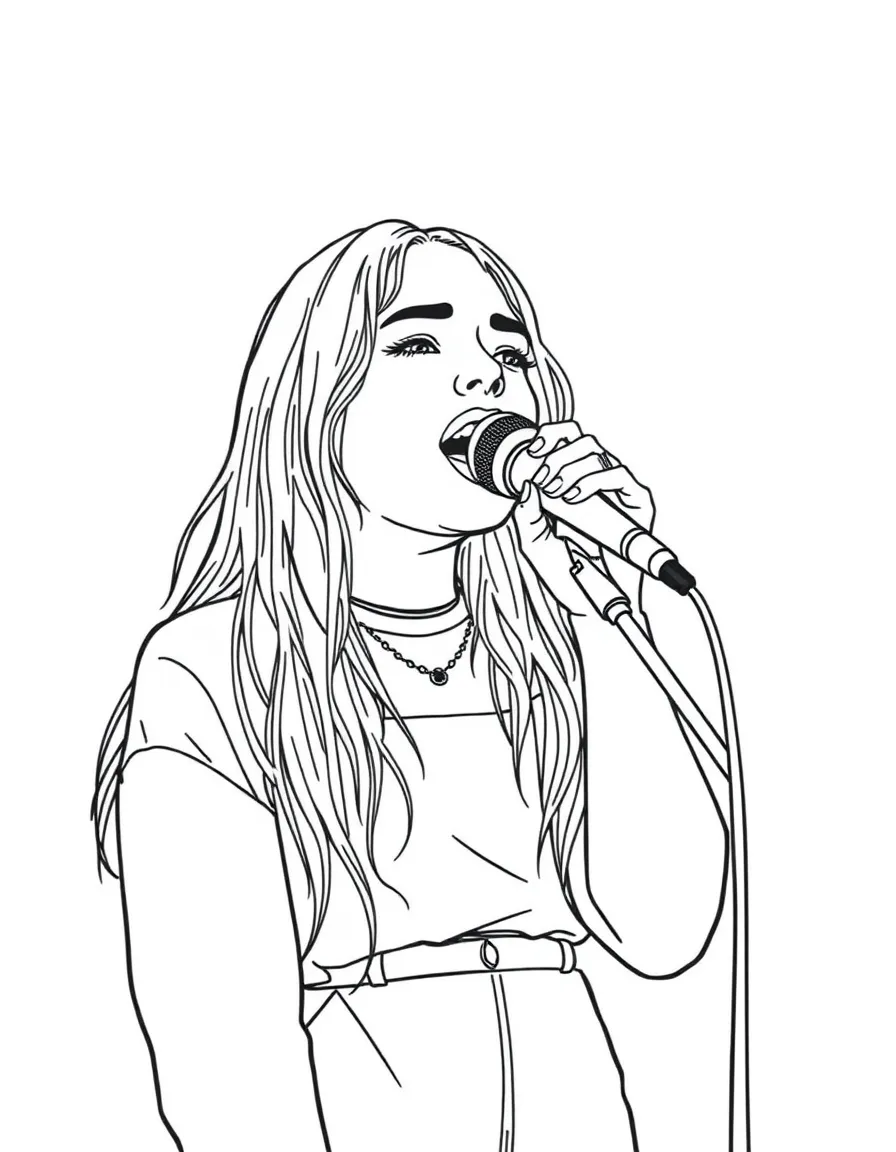 Billie Eilish singing.