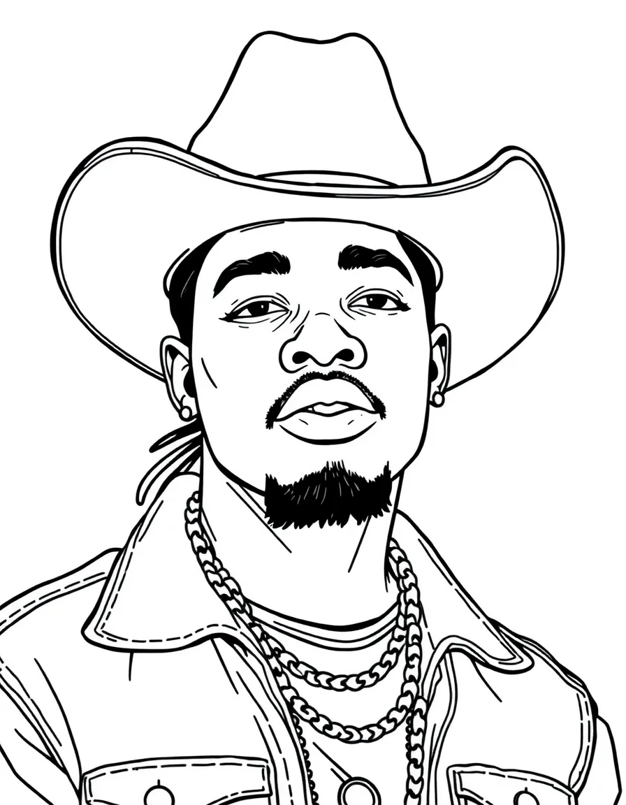 Lil Nas X with a cowboy hat.