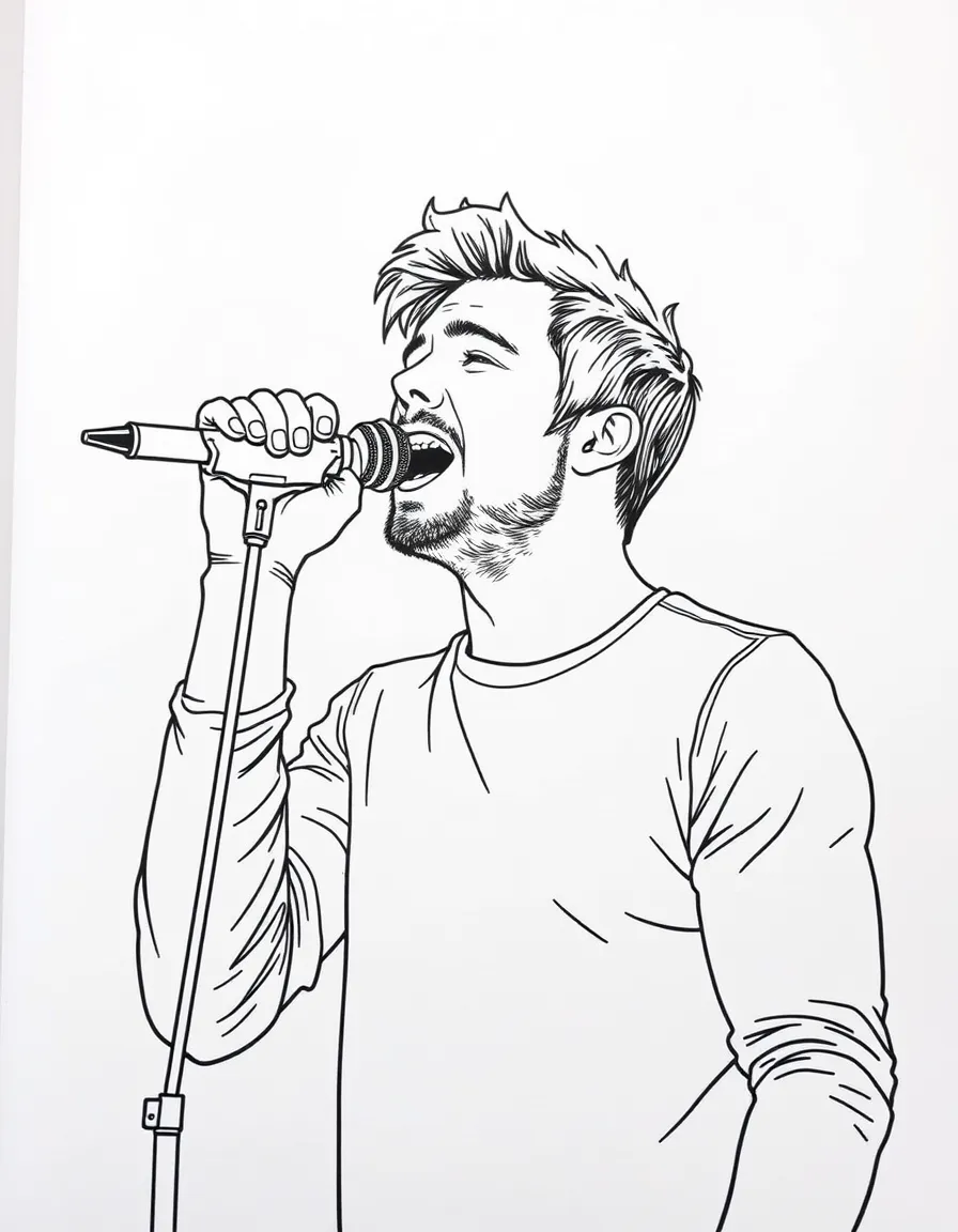 Chris Martin singing.