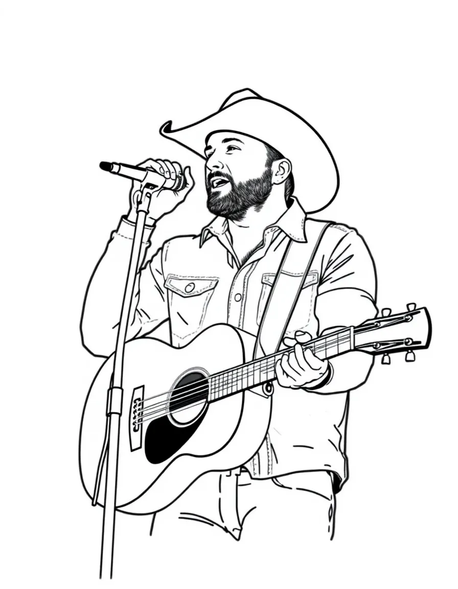 Luke Bryan singing.