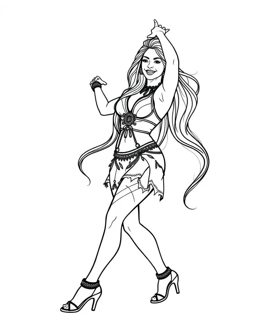 Shakira dancing.