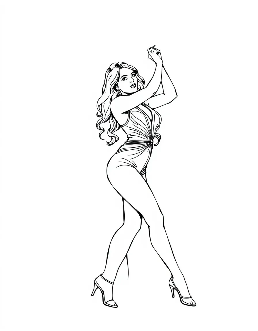 Jennifer Lopez dancing.