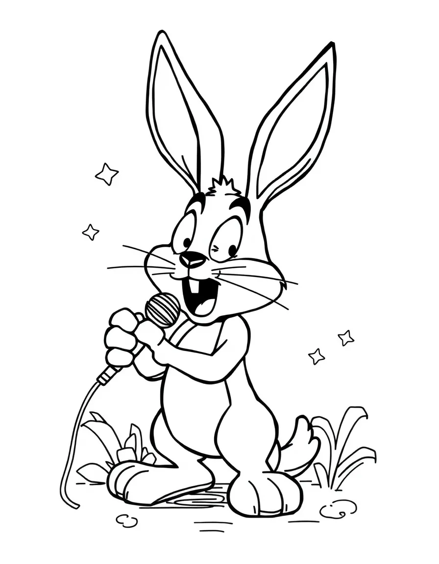 Bad Bunny singing.