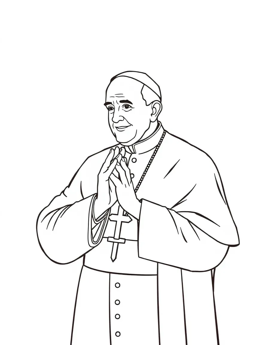 Pope Francis giving a blessing.