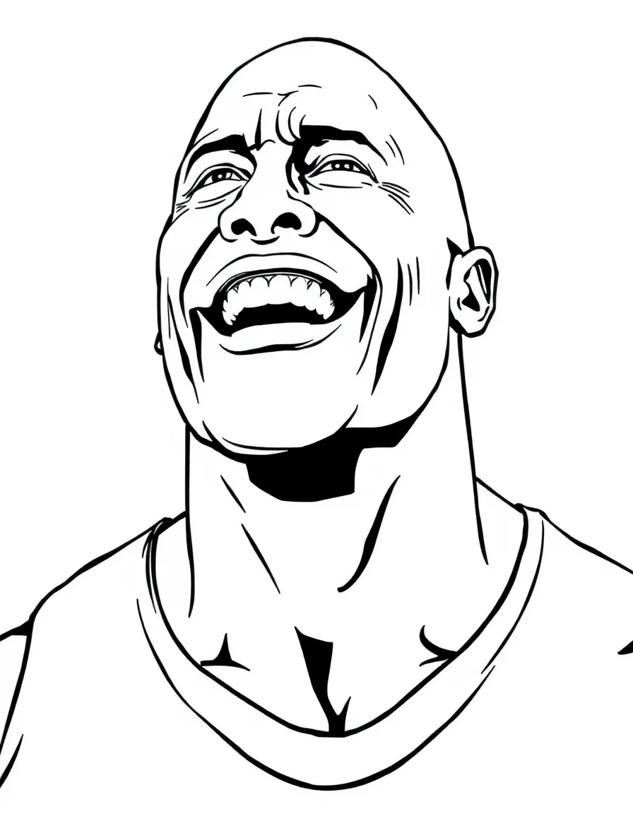 Dwayne "The Rock" Johnson smiling broadly.