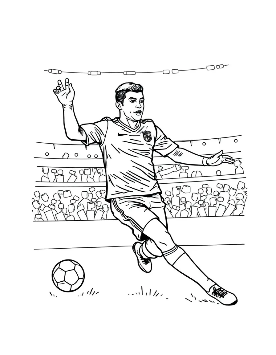 Cristiano Ronaldo scoring a goal.