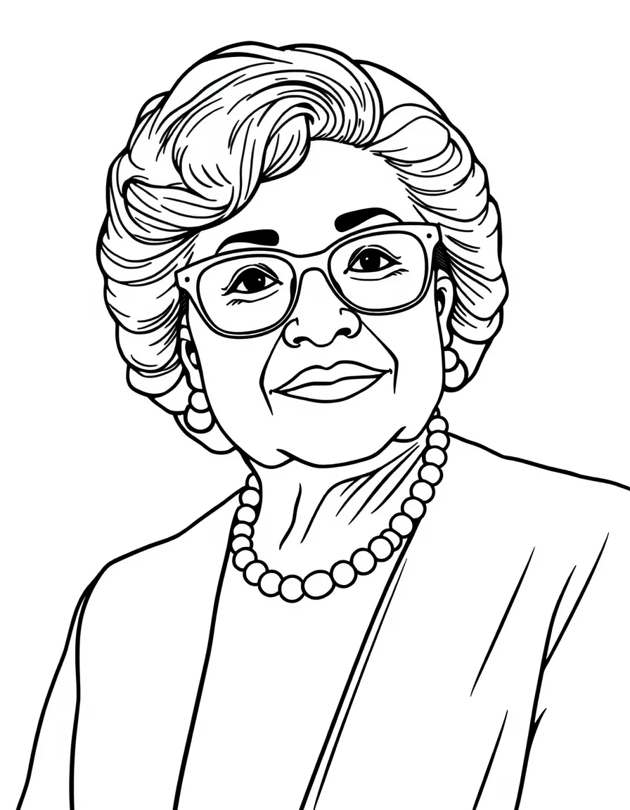 Sonia Sotomayor wearing glasses.