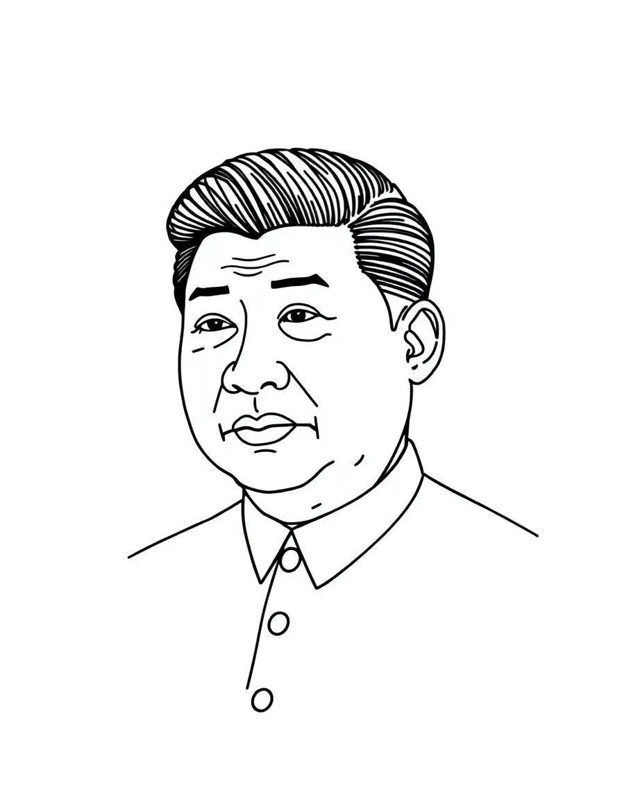 Xi Jinping in a plain setting.