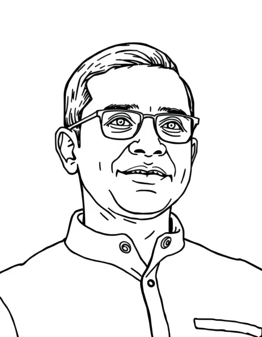 Satya Nadella with a Microsoft logo.