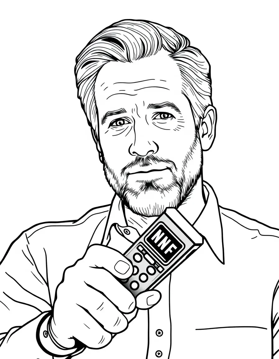 Reed Hastings with a Netflix remote.