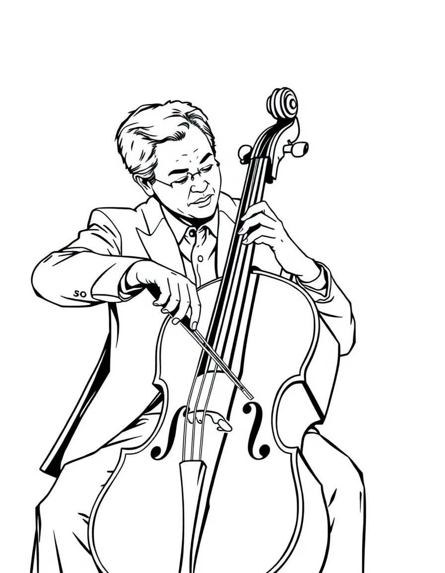 Yo-Yo Ma with his cello.