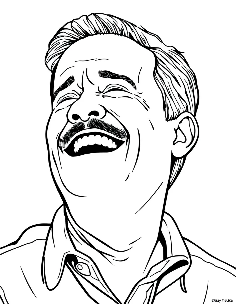 Tom Hanks laughing.