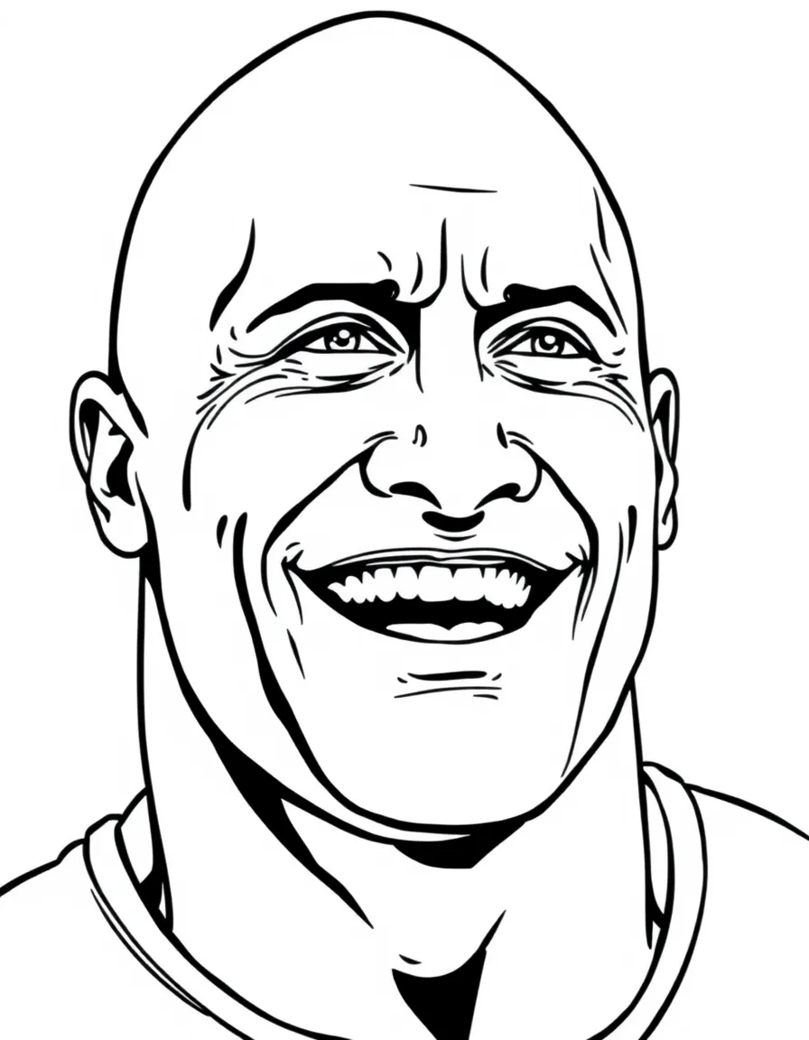 Dwayne "The Rock" Johnson smiling.
