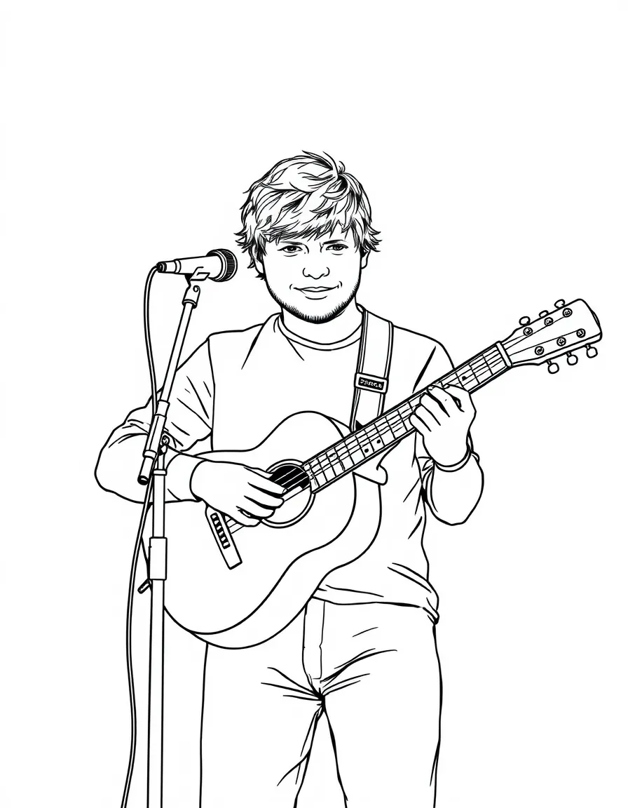 Ed Sheeran with a loop pedal.