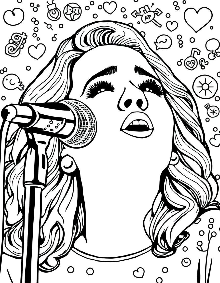 Adele singing from her heart.