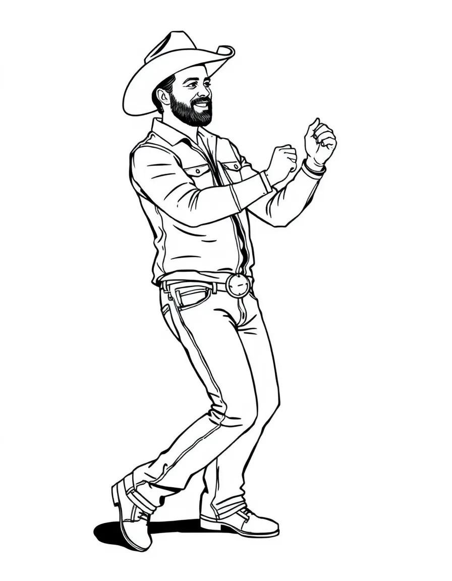 Luke Bryan dancing.