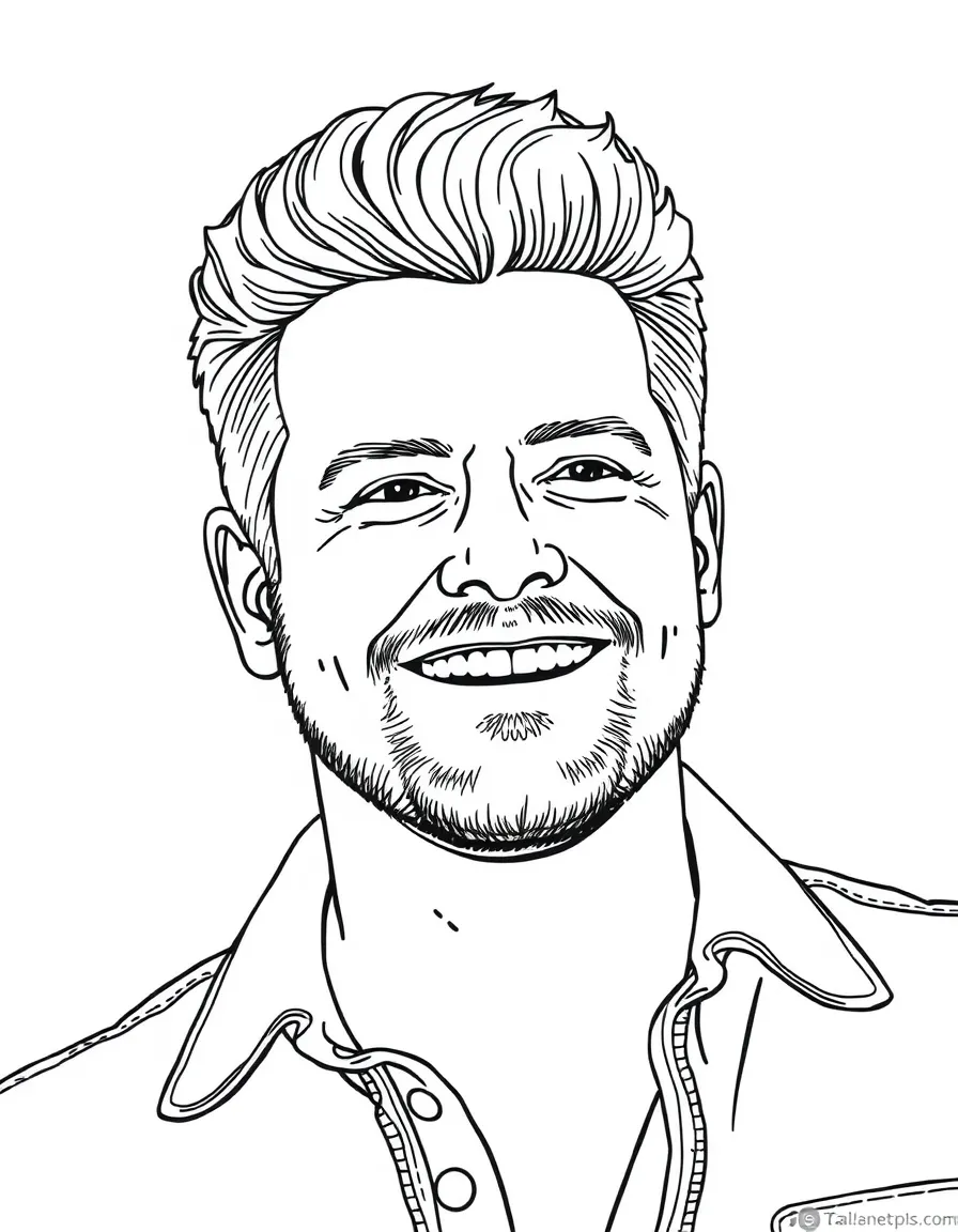 Blake Shelton smiling.