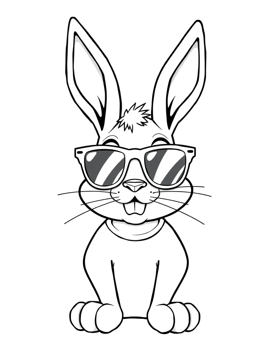 Bad Bunny wearing cool glasses.