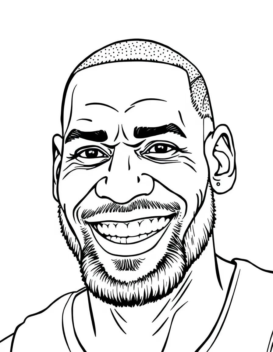 LeBron James smiling.