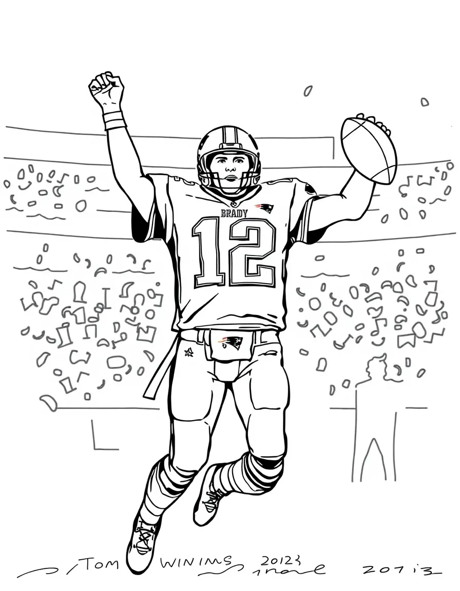 Tom Brady winning.